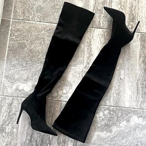Stuart Weitzman Black Heeled Boots